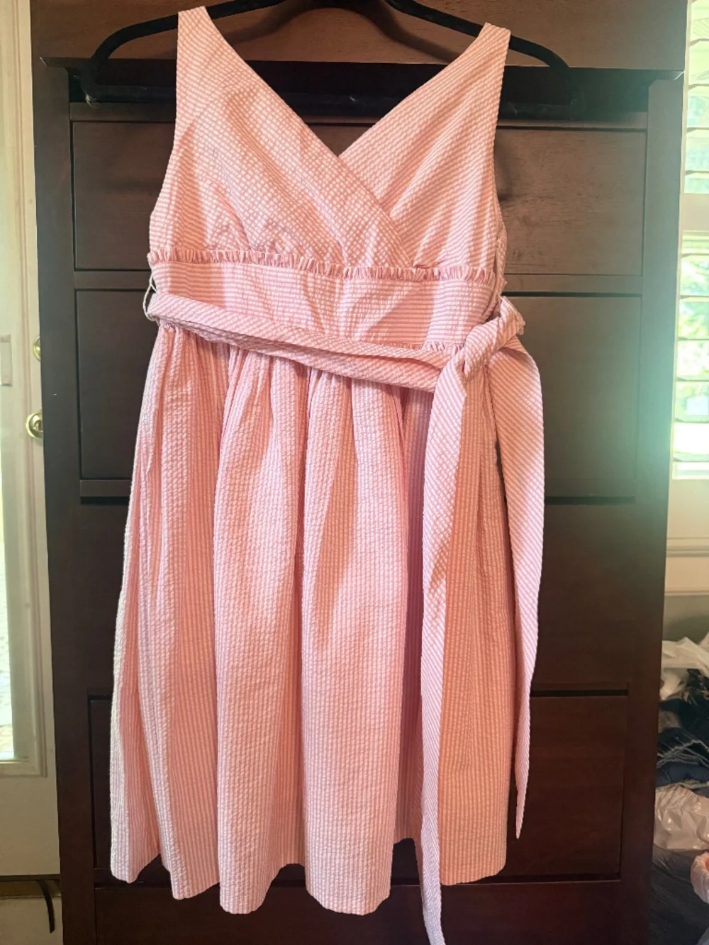 Ralph Lauren - Girls Size 12 - Pink Seersucker - NWT